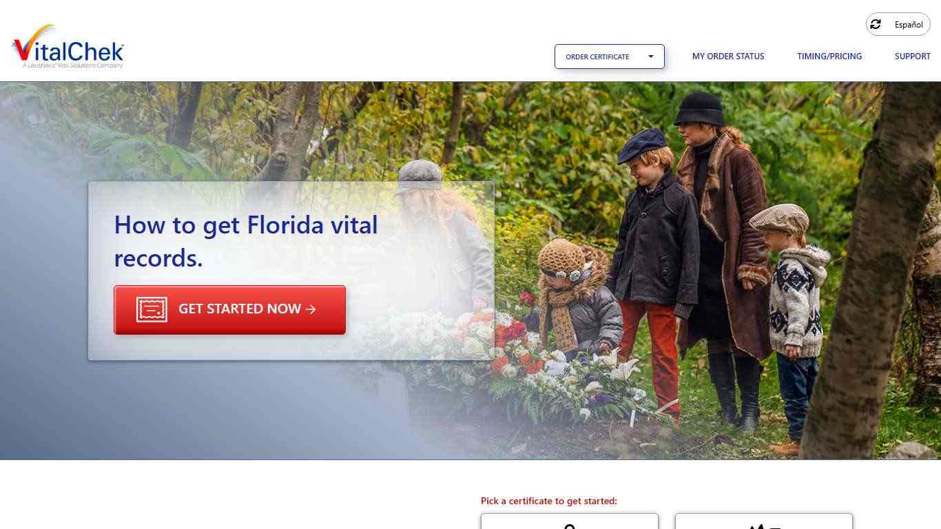 Florida (FL) Death Certificates | Death Records - VitalChek