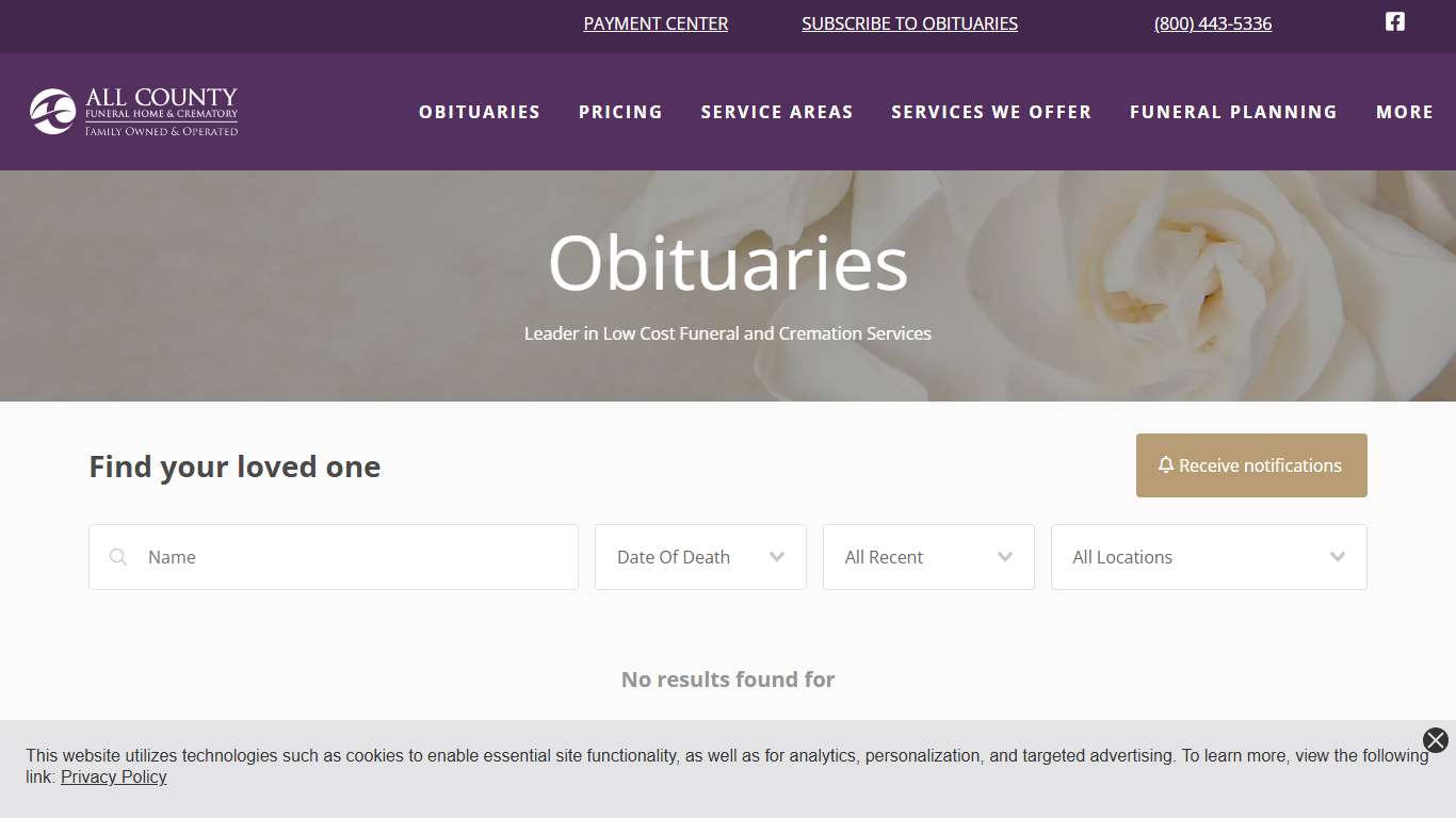 Obituaries in Florida | All County Funeral Home